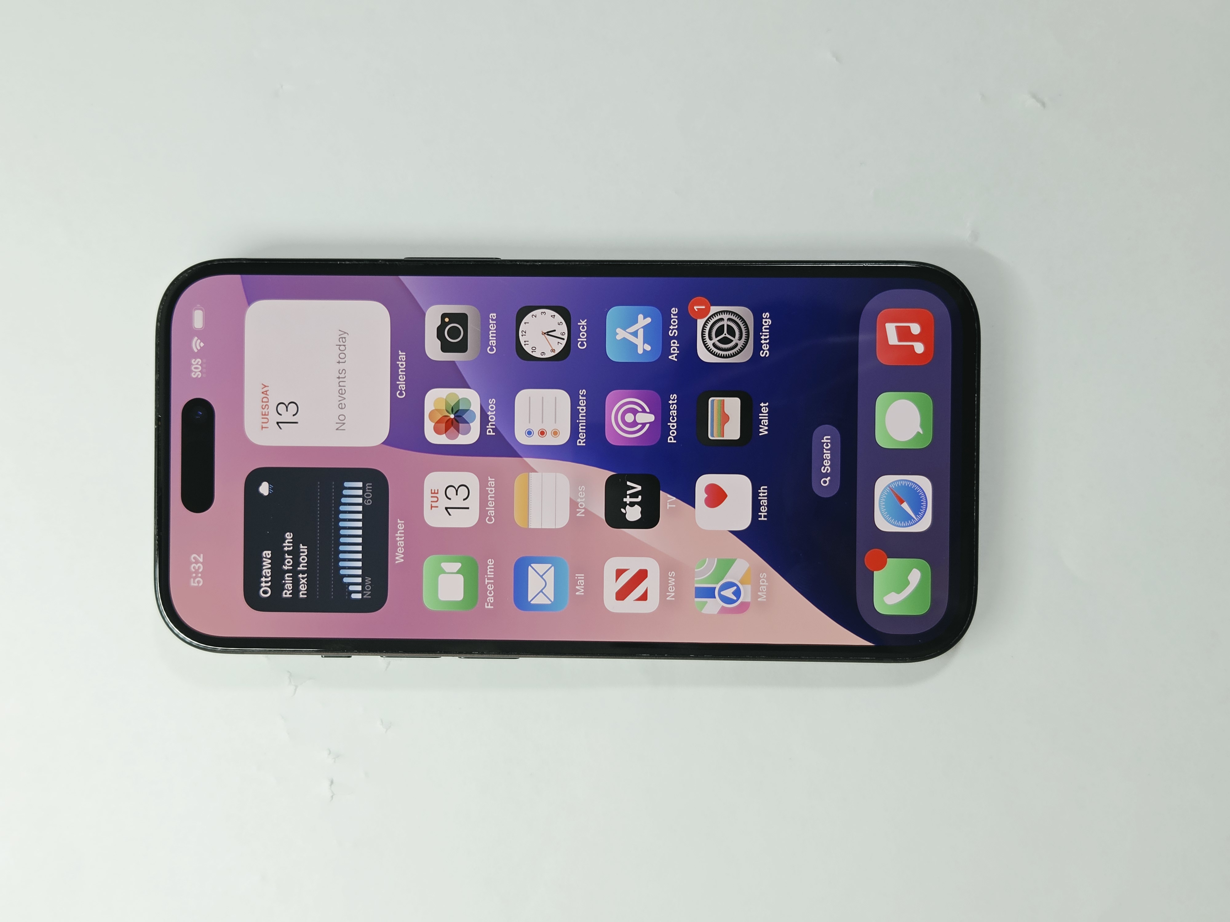 iPhone 15 · Black · 256 GB · Used · Like New · Battery Health: 97% — photo 2 of 4