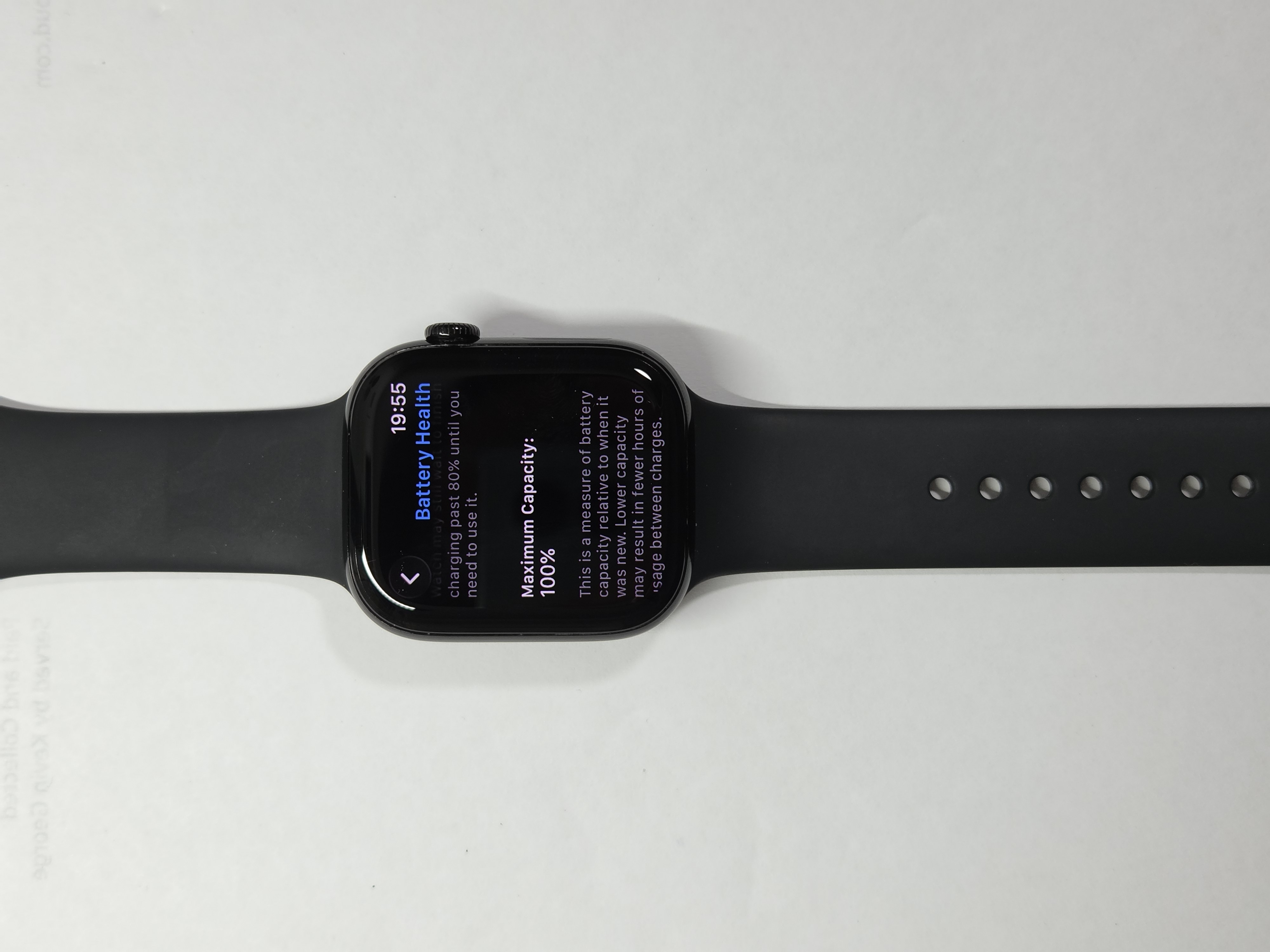 Apple Watch Series 10 · Black · 64 GB · Used · Like New · Battery Health: 100% — photo 2 of 4