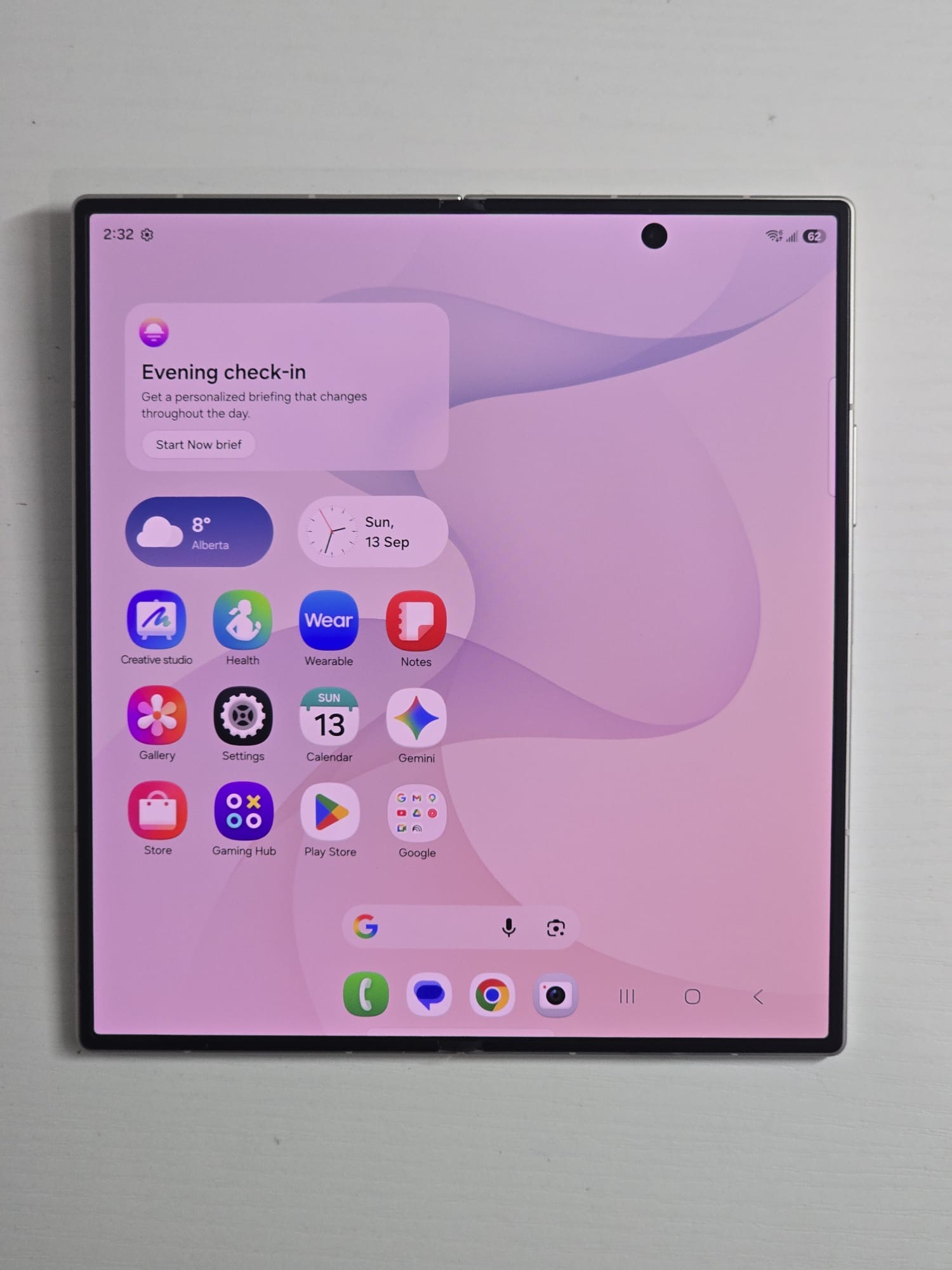 Galaxy Z Fold8 Ultra 5G · Cream · 512 GB · Used · Like New — photo 1 of 6