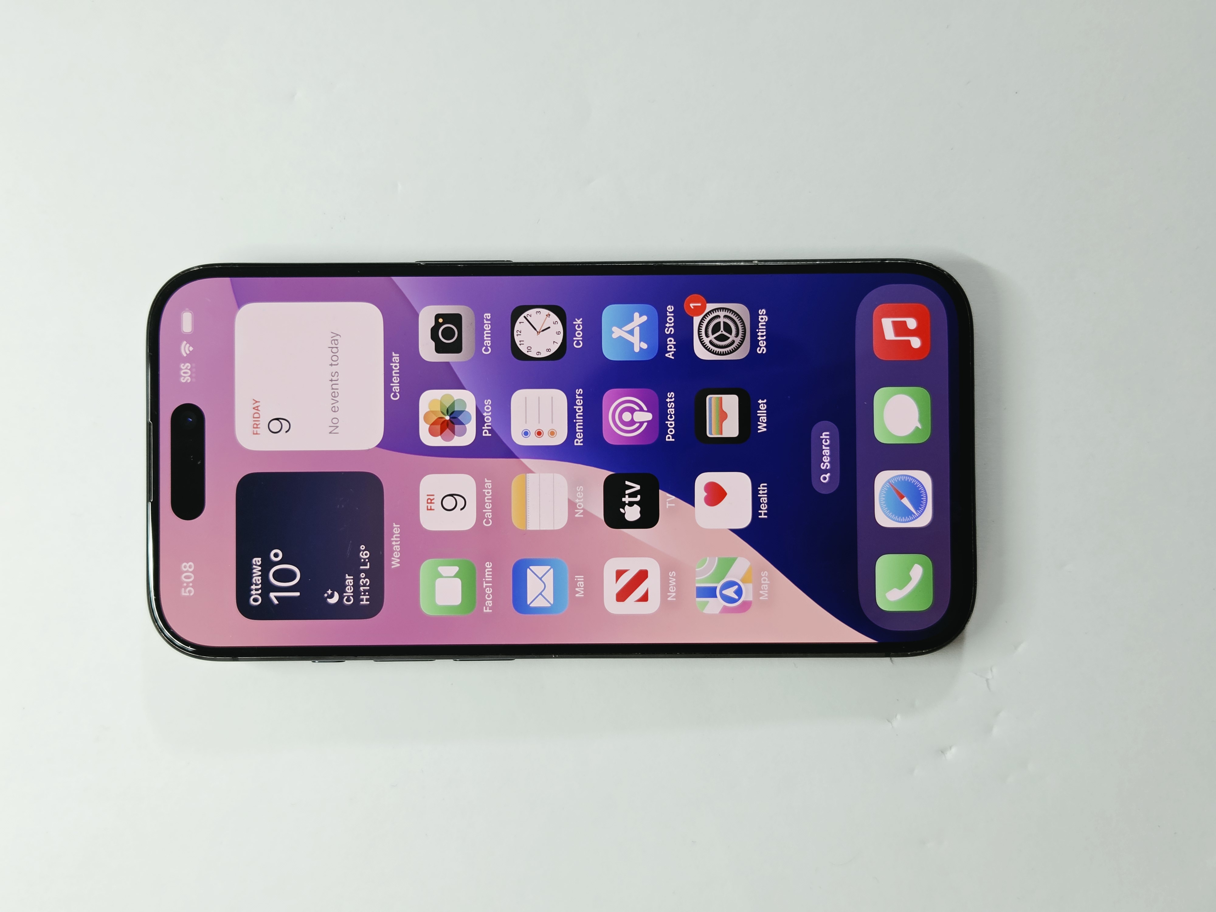 iPhone 15 Pro · Blue Titanium · 128 GB · Used · Excellent · Battery Health: 87% — photo 2 of 4