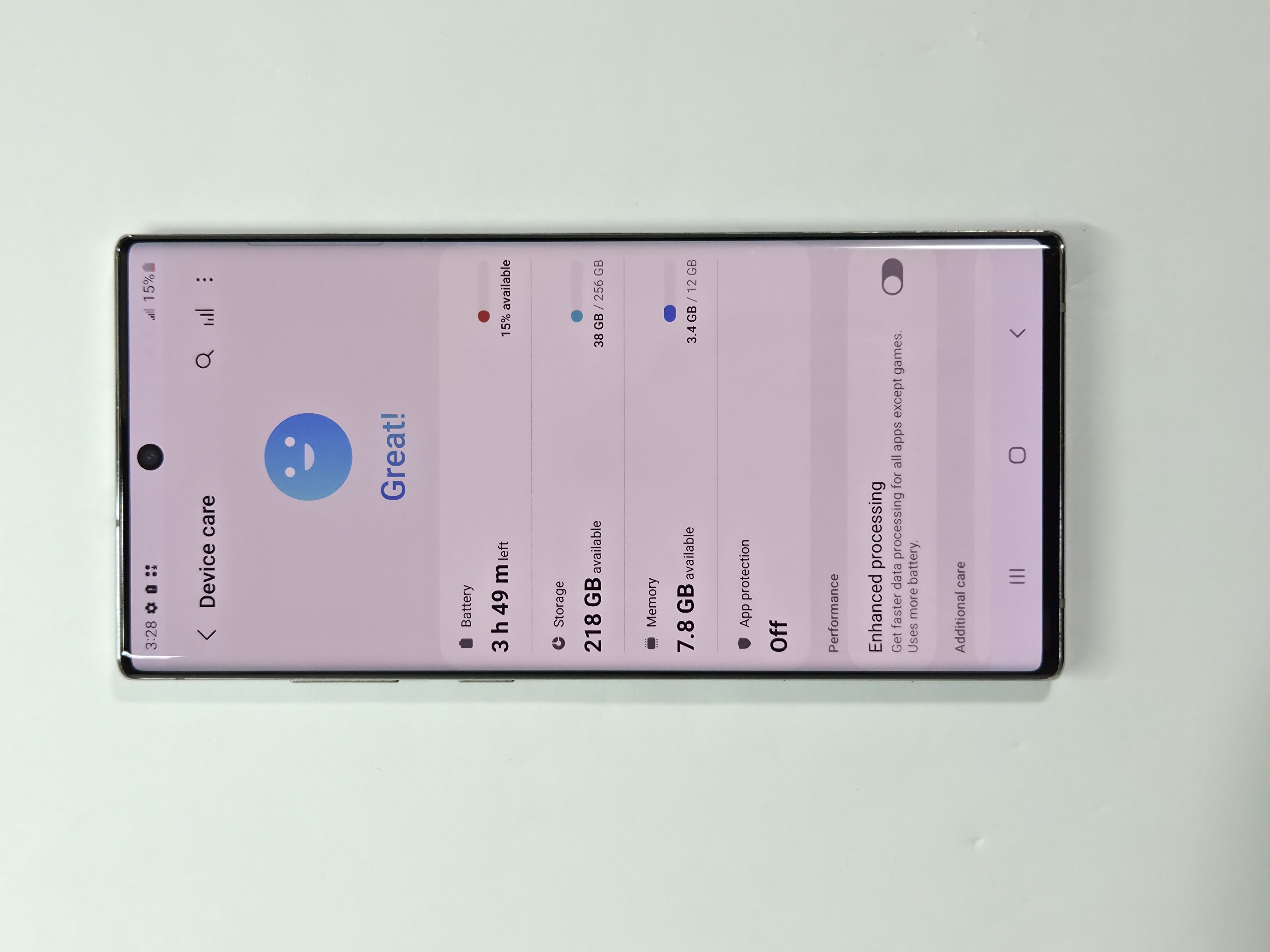 Galaxy Note 10 Plus 5G · Silver · 256GB · Used · Like New — photo 3 of 4