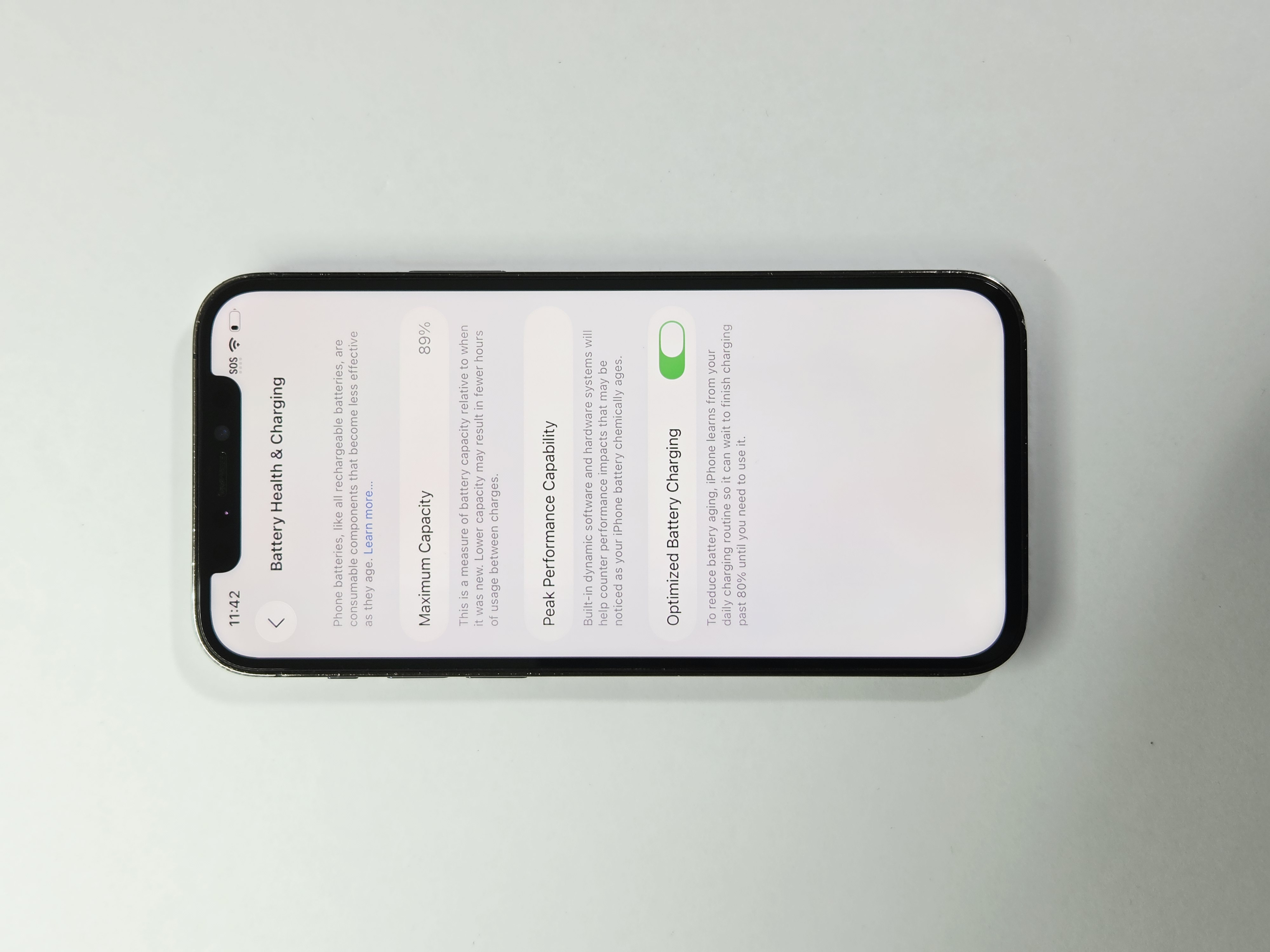 iPhone 12 Pro · Pacific Blue · 128 GB · Used · Excellent · Battery Health: 89% · Refurbished — photo 3 of 4