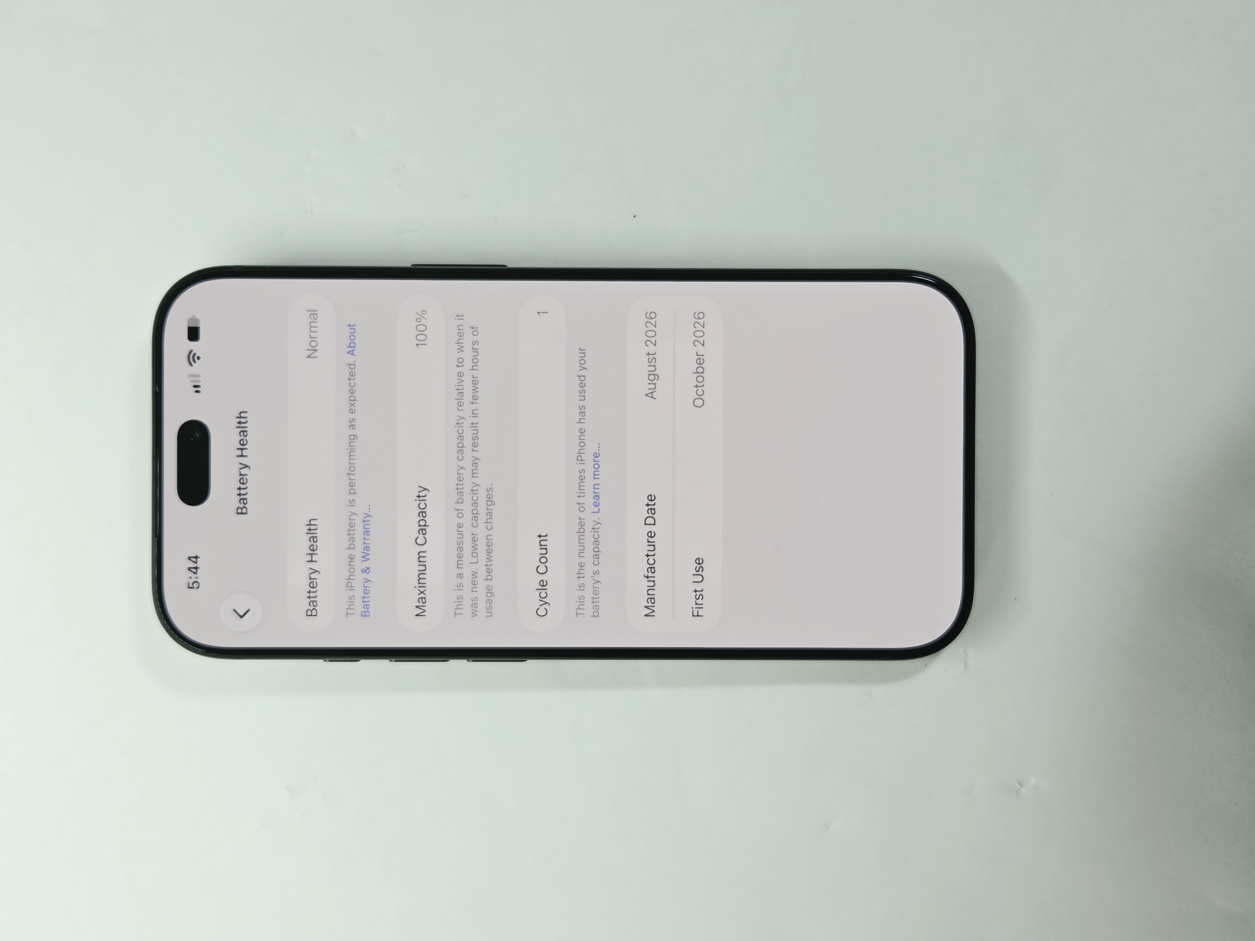 iPhone 18 Pro · Black · 256 GB · New · Battery Health: 100% — photo 3 of 4