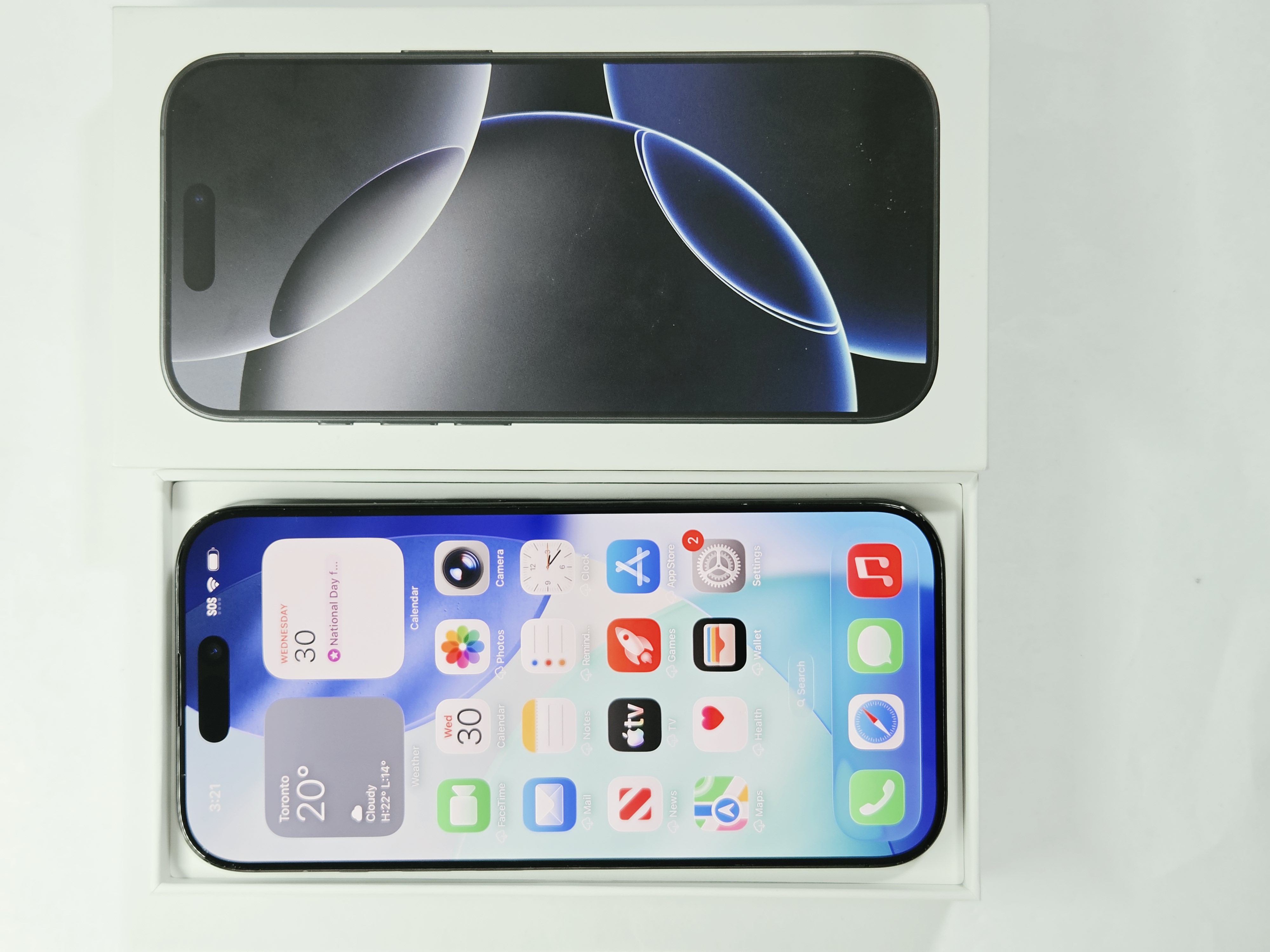 iPhone 16 Pro · Black Titanium · 128 GB · Used · Like New · Battery Health: 89% — photo 2 of 4