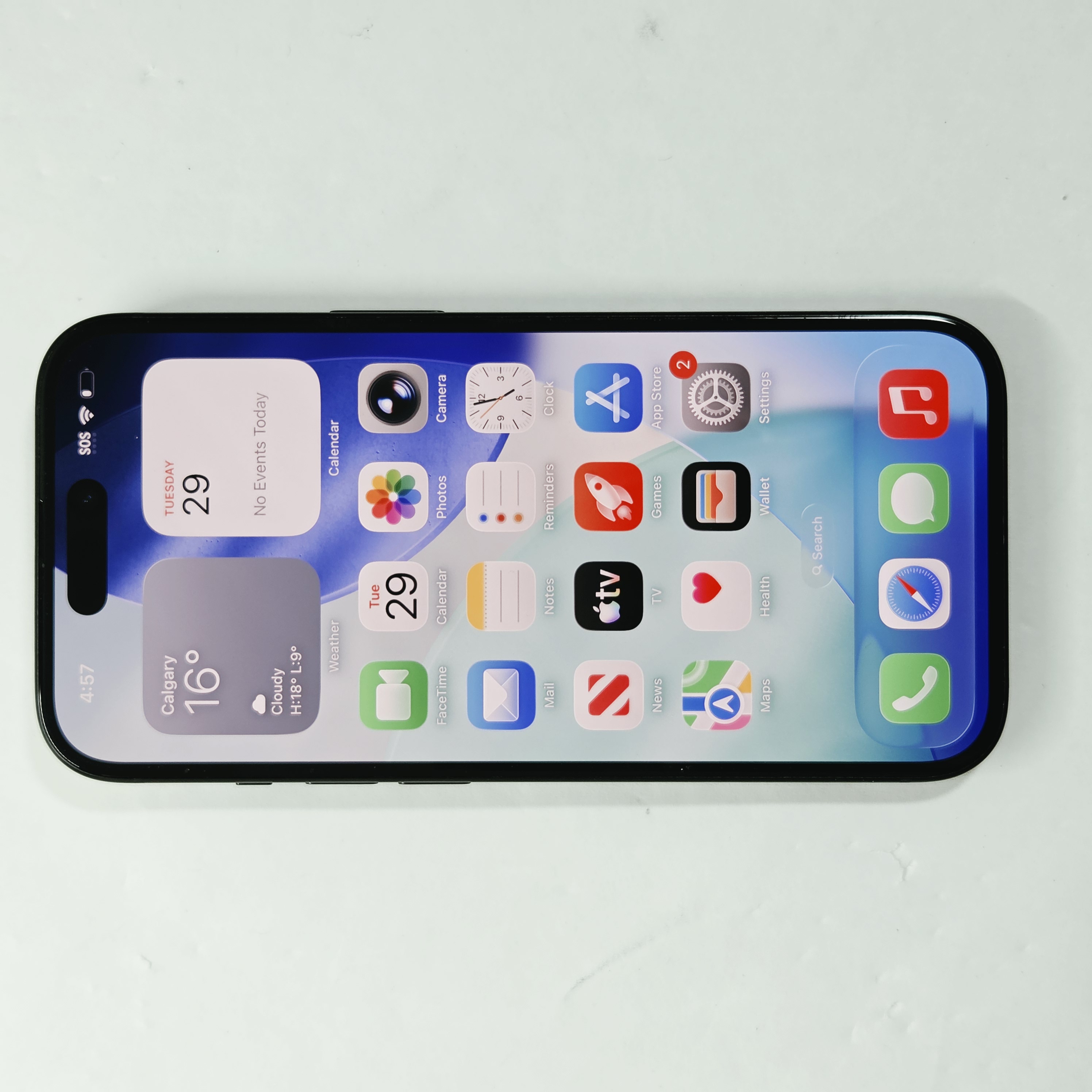 iPhone 15 · Black · 128 GB · Used · Like New · Battery Health: 93% — photo 2 of 4