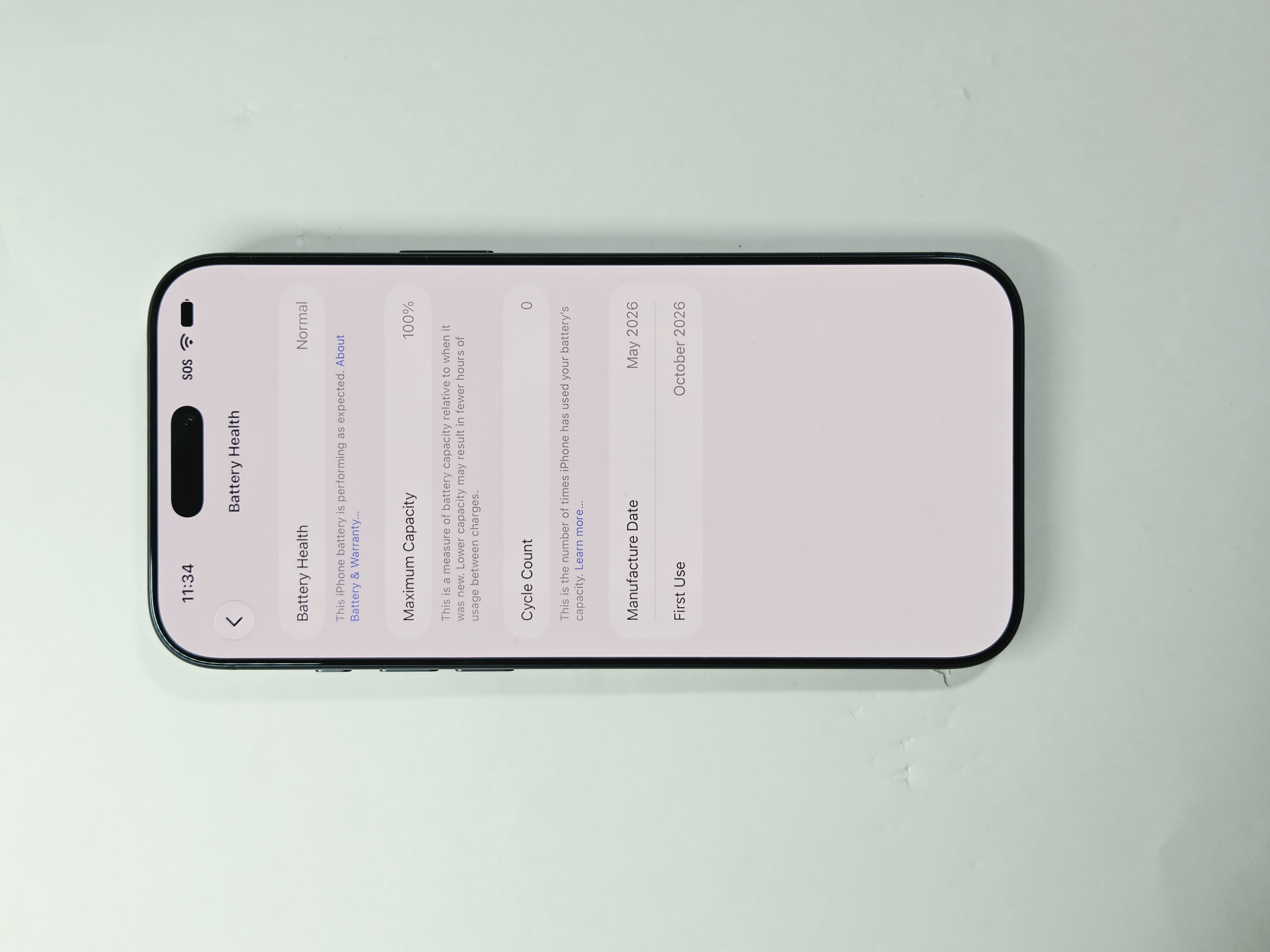 iPhone 17 Pro Max · Deep Blue · 256 GB · New · Battery Health: 100% — photo 3 of 4