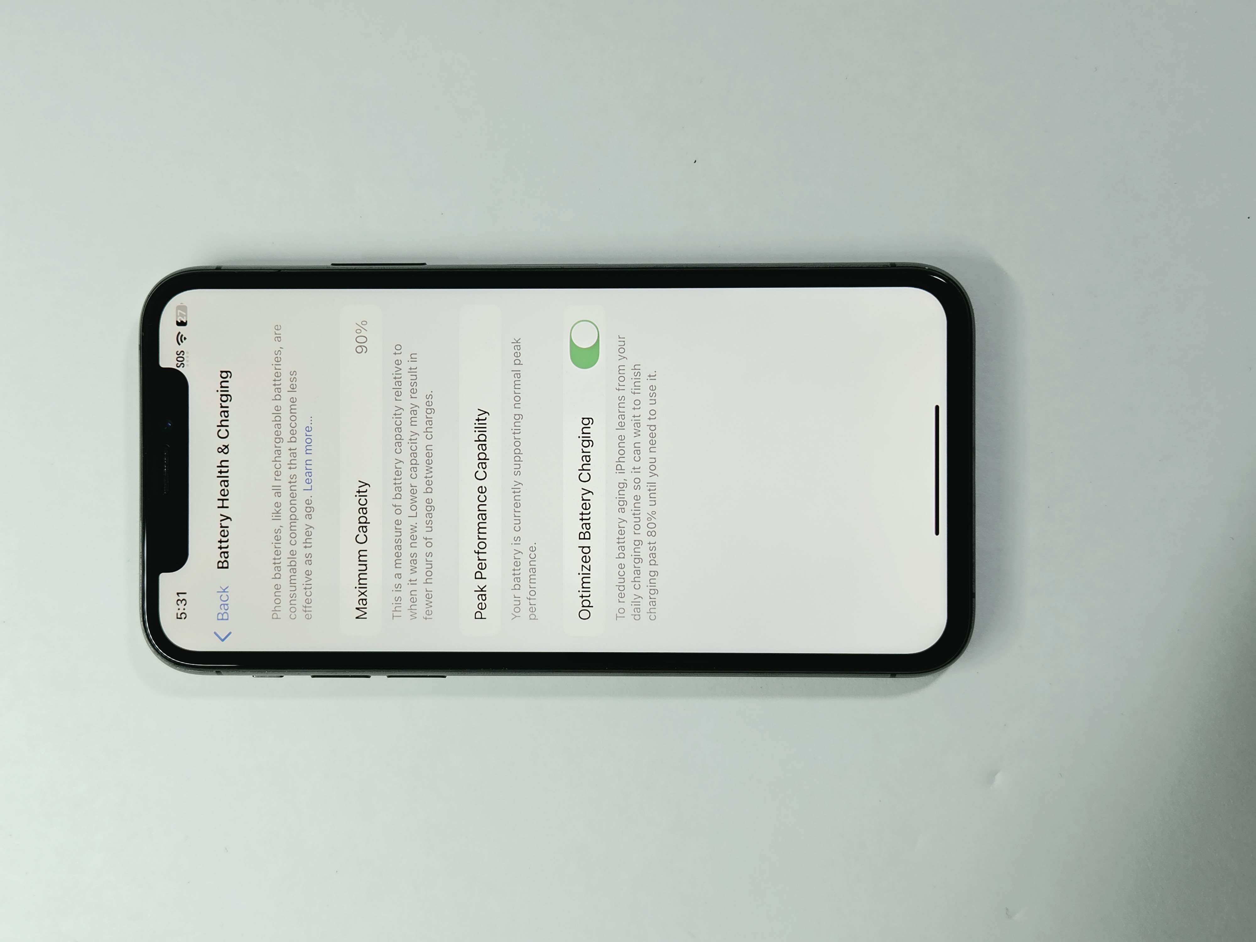 iPhone XS · Space Gray · 64 GB · Used · Like New · Battery Health: 90% · Refurbished — photo 3 of 4