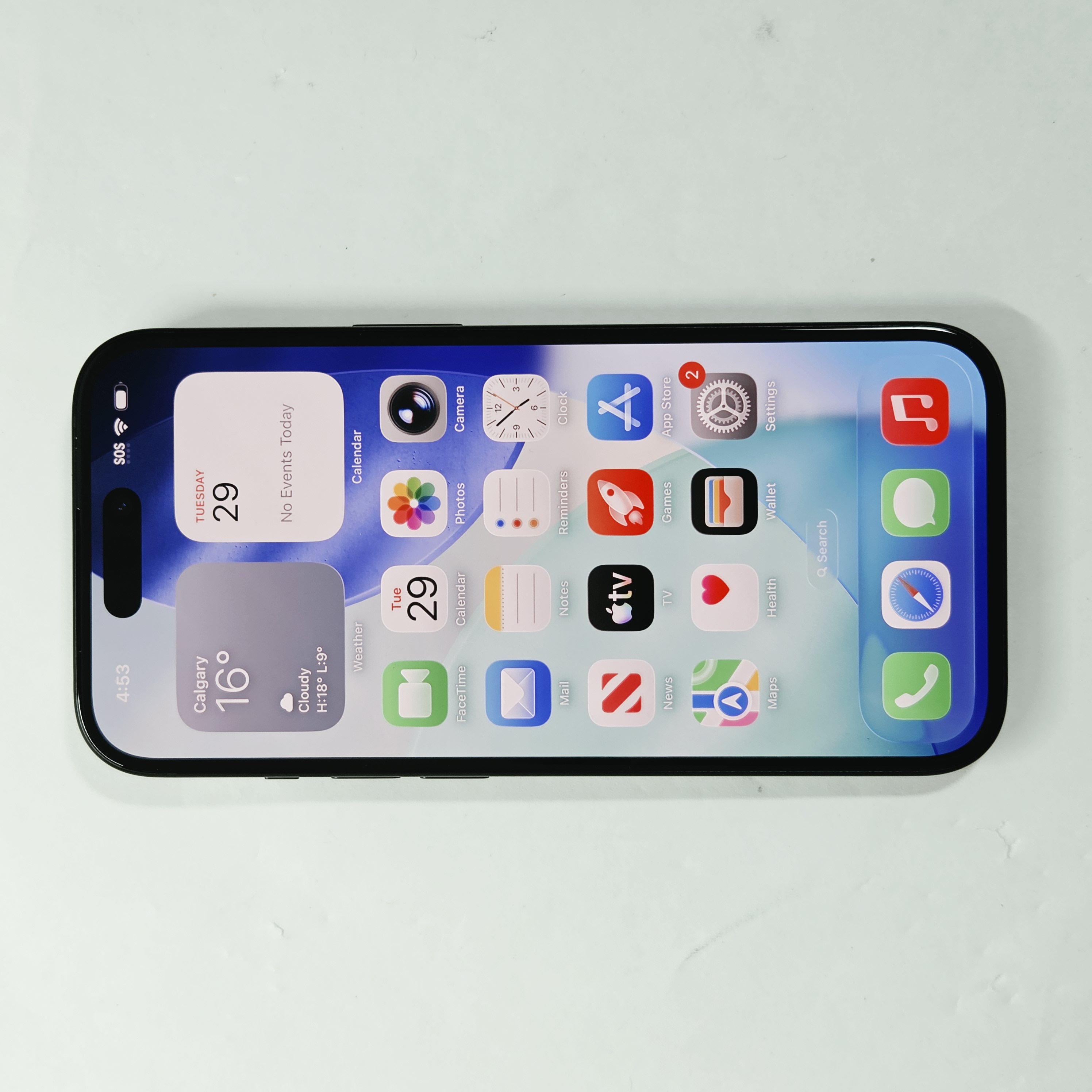 iPhone 15 · Black · 128 GB · Used · Like New · Battery Health: 97% — photo 2 of 4